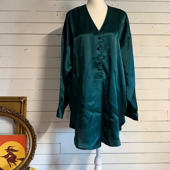 Victoria's Secret Other - VTG 90’s Y2K Victoria’s Secret Gold Label Long Sleeve Sleep Shirt Nightgown M/L